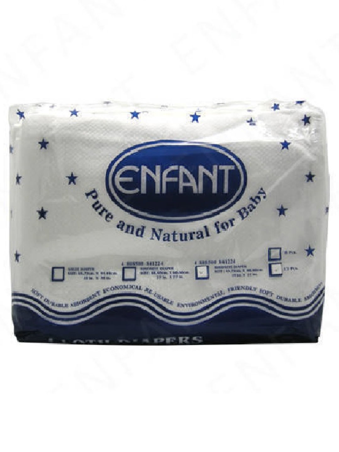 Enfant Baby Lampin Cloth Birdseye Diaper 18" x 27" edamama